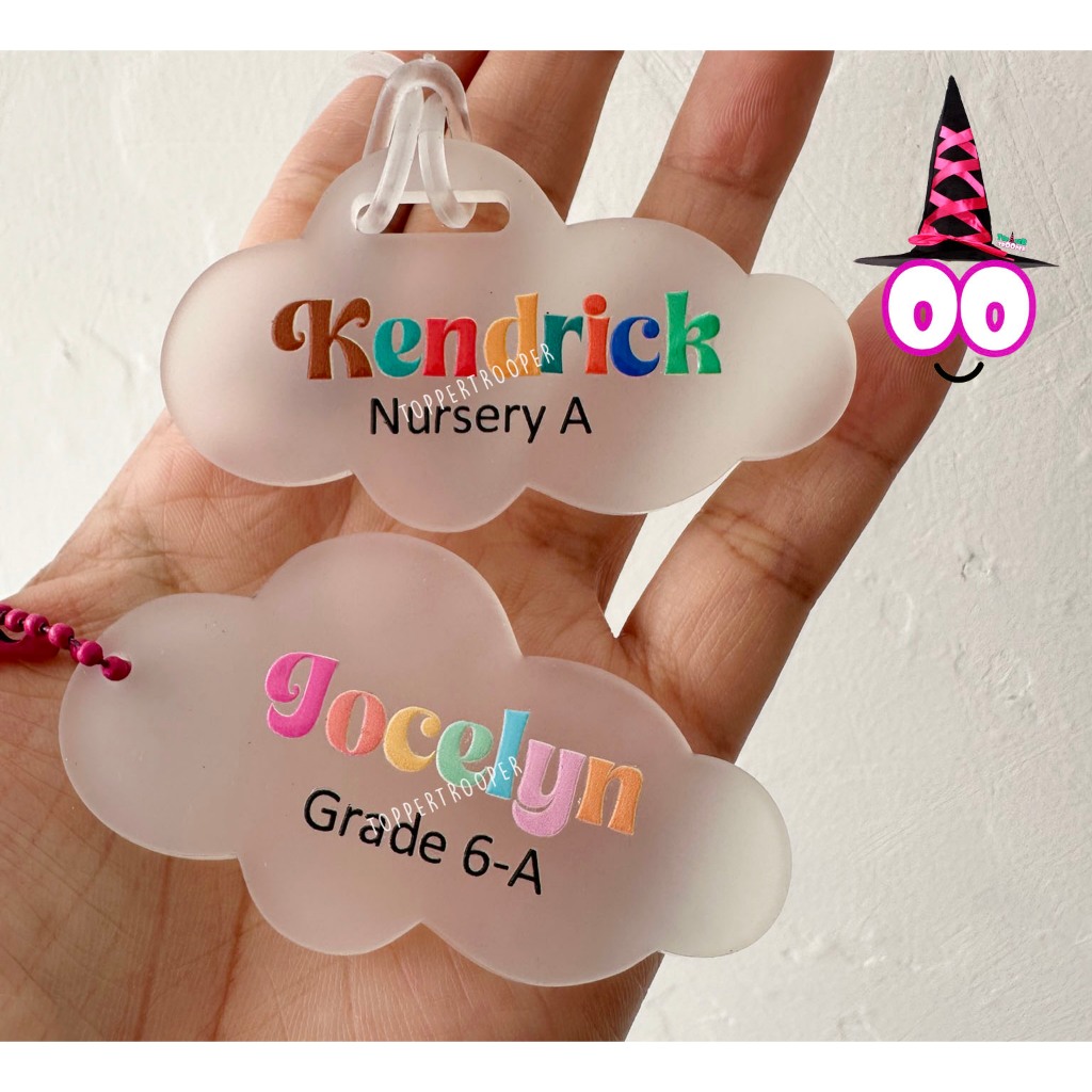 Jual RAINBOW CLOUD LUGGAGE TAG AKRILIK FROST | GANTUNGAN TAS CUSTOM ...