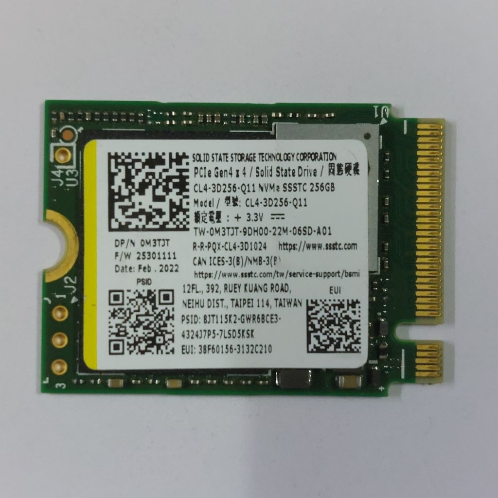 Jual SSD M.2 NVME 2230 256 GB SSSTC Gen4 x4 Sentinel 96% | Shopee Indonesia