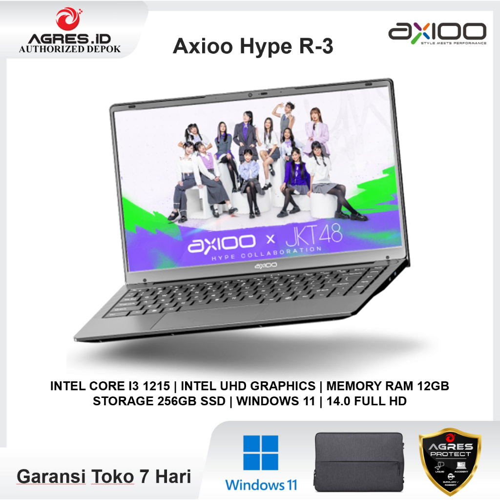 Jual Axioo Hype R 3 I3 1215 12GB 256GB Win 11 14.0 Full HD (1KG ...