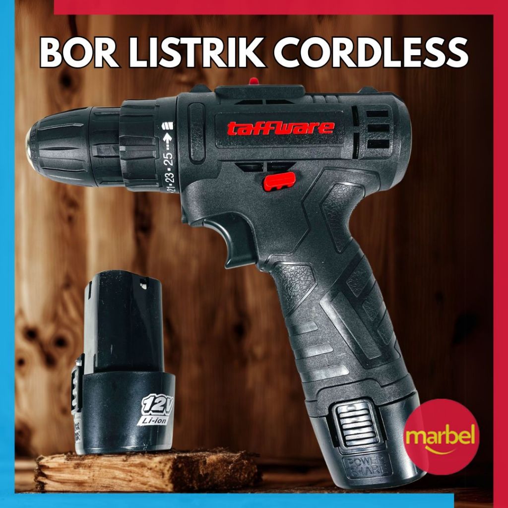 Jual Bor Listrik Tanpa Kabel Cordless Lithium Battery Bisa Dicharge 12V ...