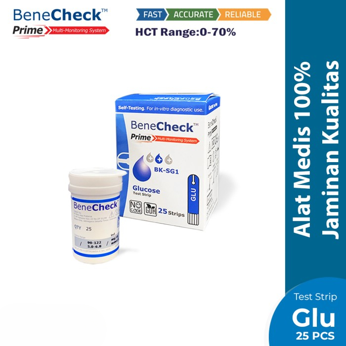 Jual Benecheck Prime Strip Gula Glucose | Shopee Indonesia