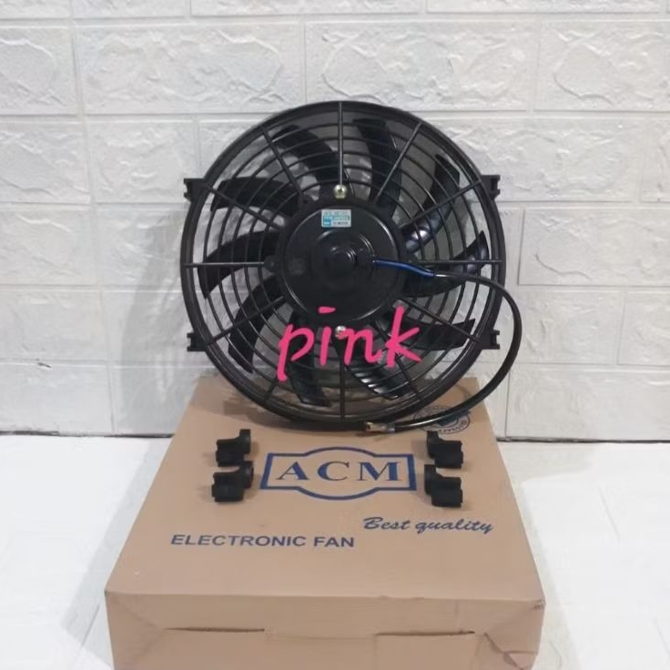Jual Kipas Radiator Tambahan 12v 10 inchi 80w Tebal 5cm Tiup Hisap ...