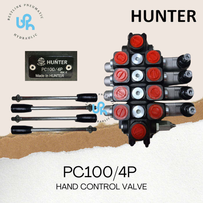 Jual HUNTER PC100/4P / PC100 4P HAND CONTROL VALVE PNEUMATIC | Shopee ...
