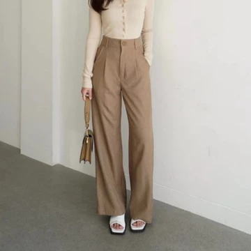 Viona Highwaist Pants Celana Kulot Highwaist Loose Pants Wanita Panjang Trouser Anti Kusut