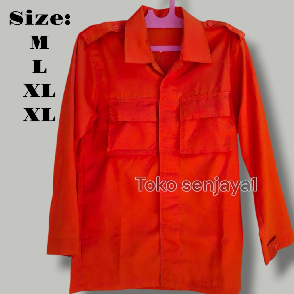 Jual KEMEJA PDL ORANGE BPBD SAR BNPB | Shopee Indonesia