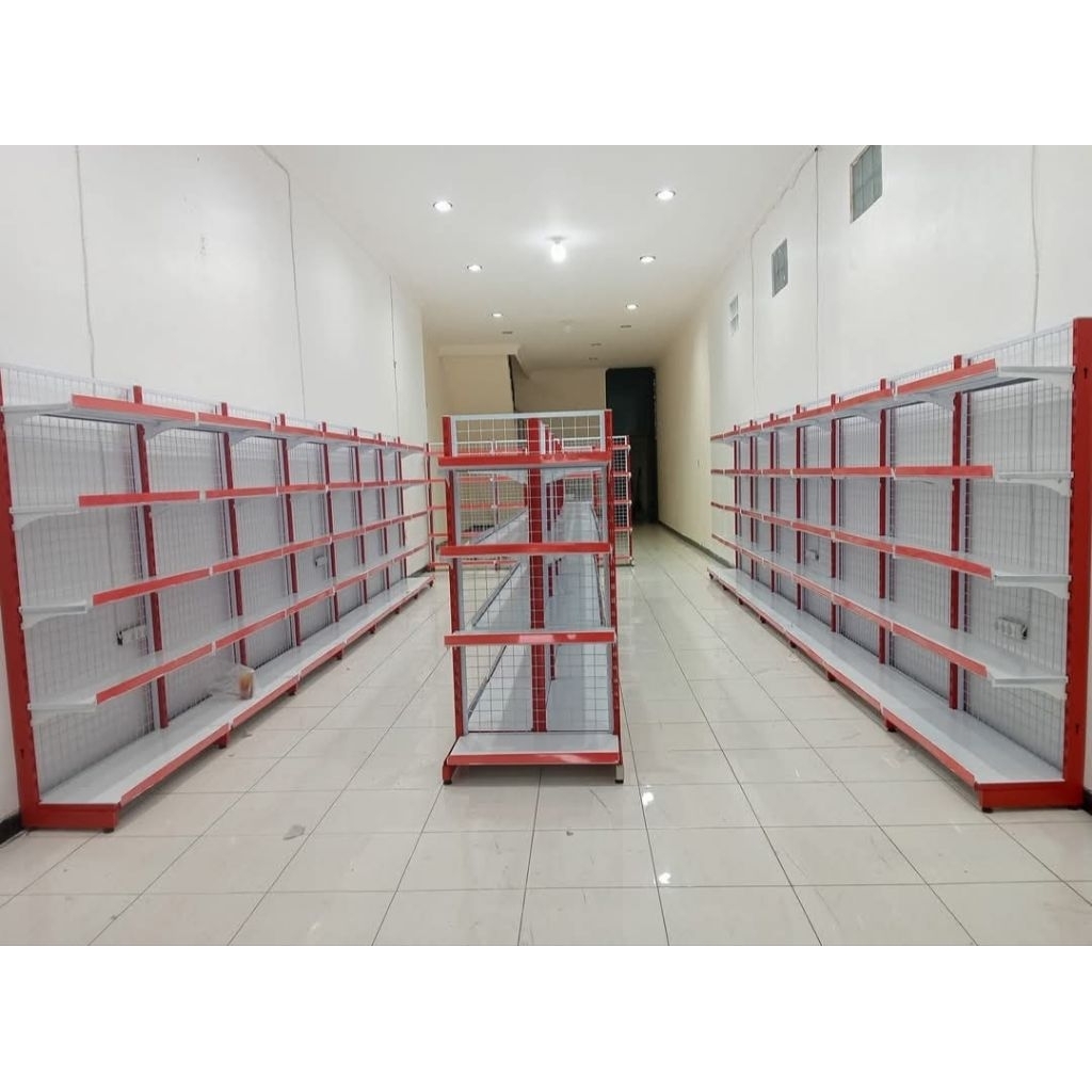 Jual rak gondola single dan doble toko minimarket. swalayan atau toko ...