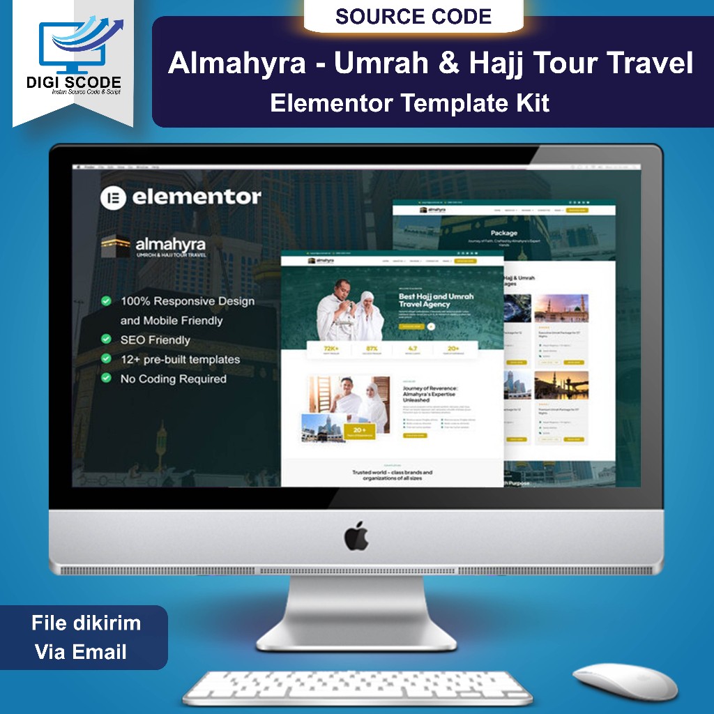 Jual Almahyra - Umrah & Hajj Tour Travel Elementor Pro Template Kit ...