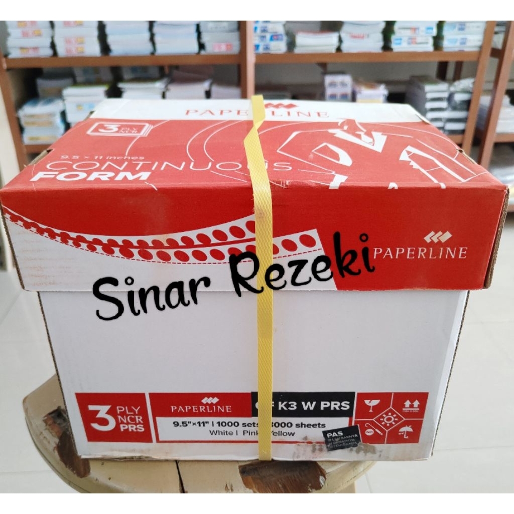 Jual 1 dus!CF K3 PRS!K3 W!CF Paperline rangkap 3 bagi 2/continuous form ...
