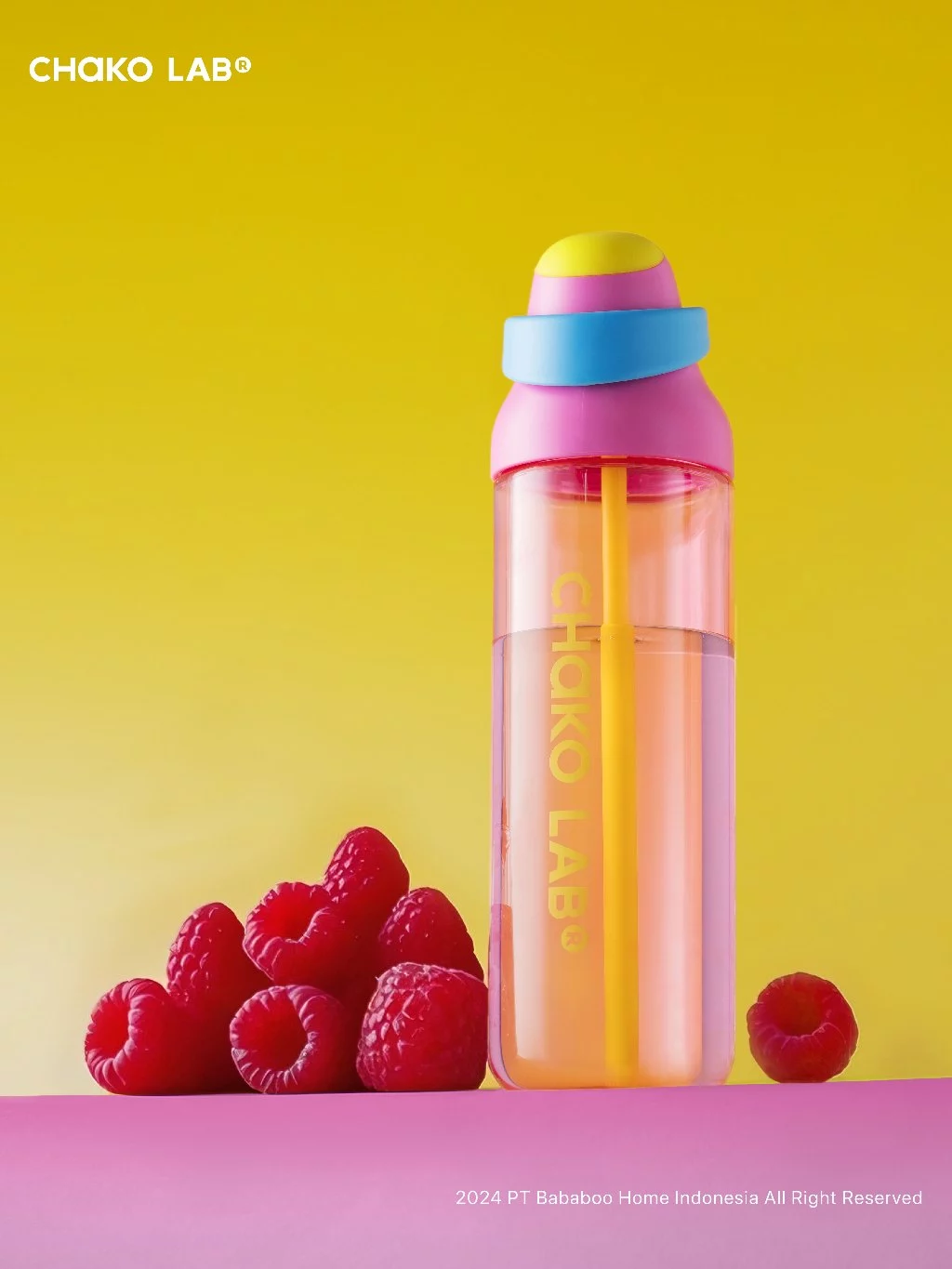 CHAKO LAB KaDa DoubleSip Tritan Cup 888ml - Berry Crush - foto 1