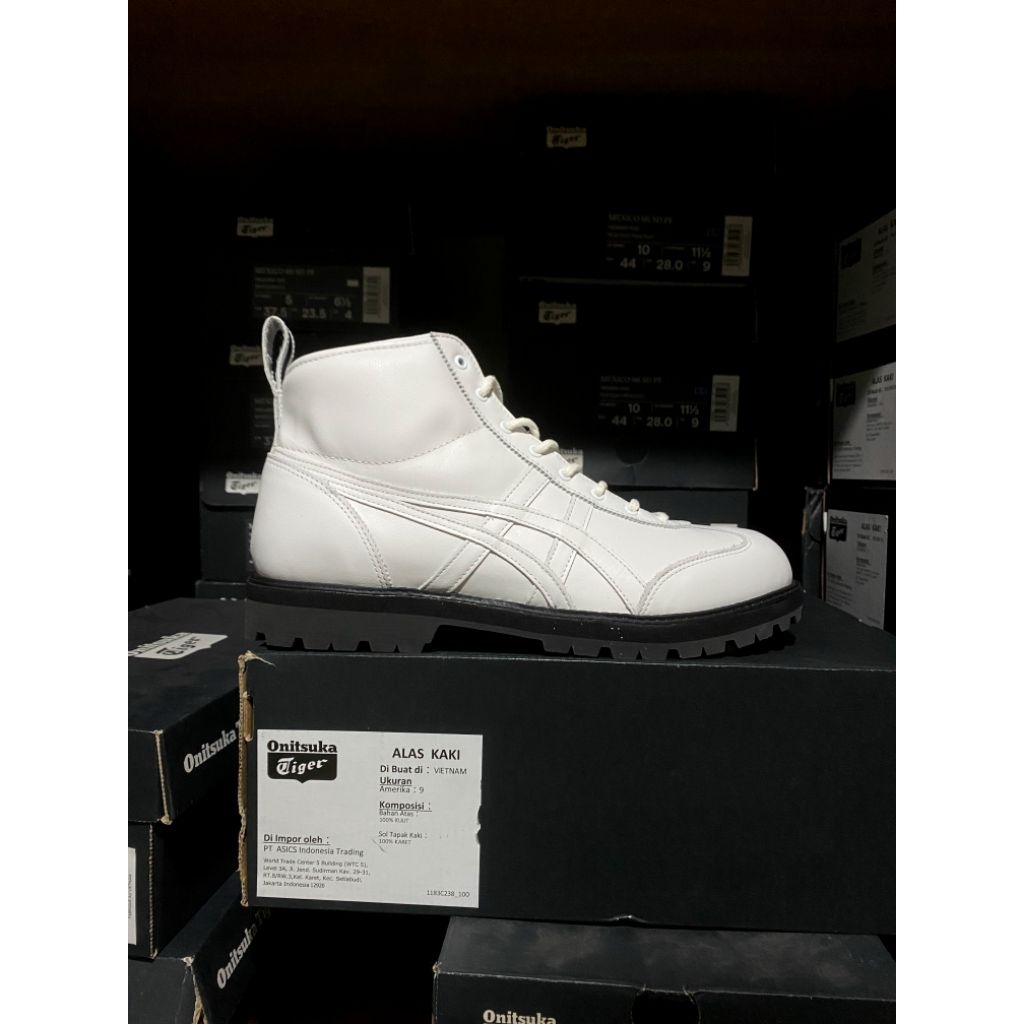 Jual SEPATU BOOTS ONITSUKA MEXICO RINKAN LEATHER WHITE ORIGINAL 100% ...