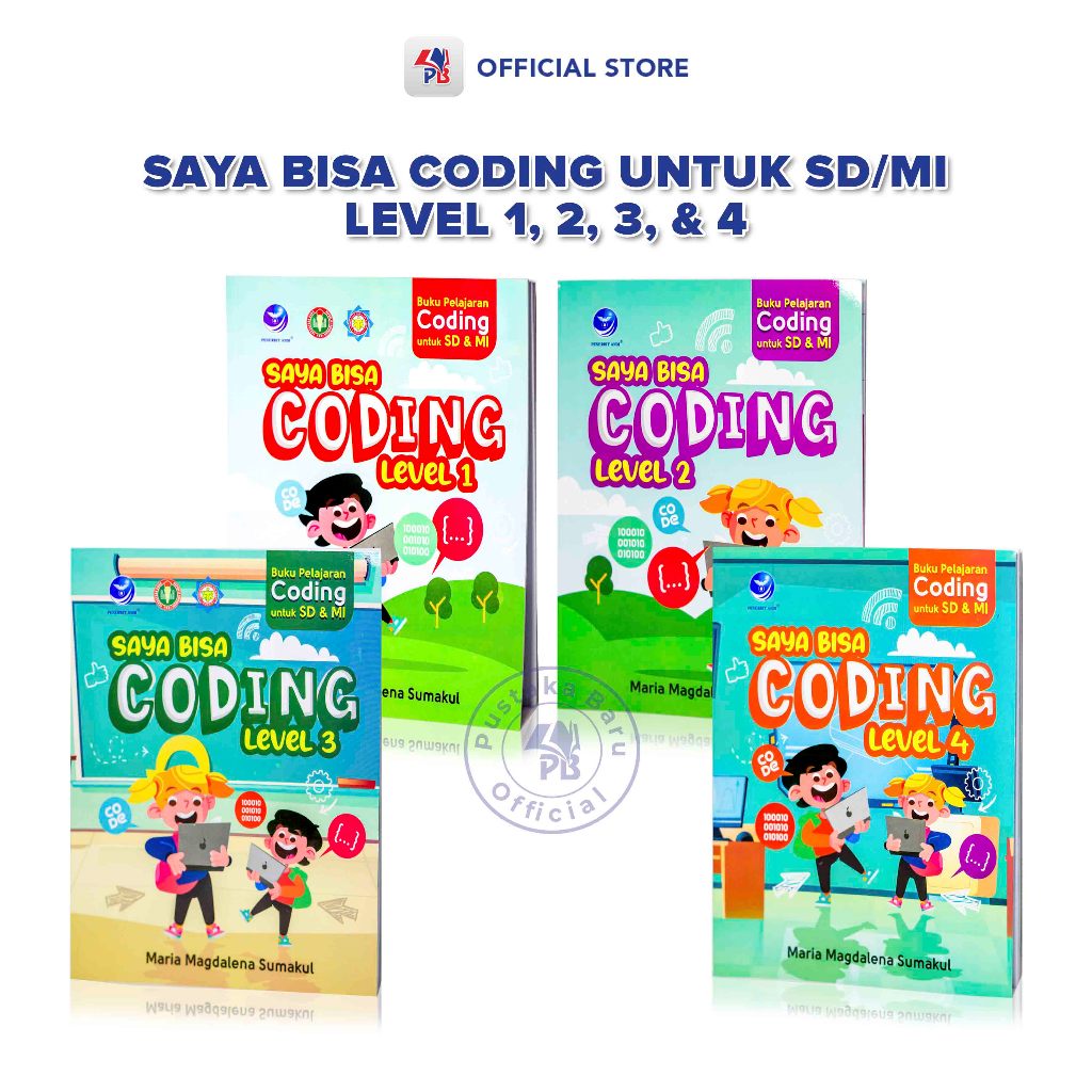 Jual Buku Pelajaran Coding untuk SD & MI : Saya Bisa Coding Level 1 2 3 ...