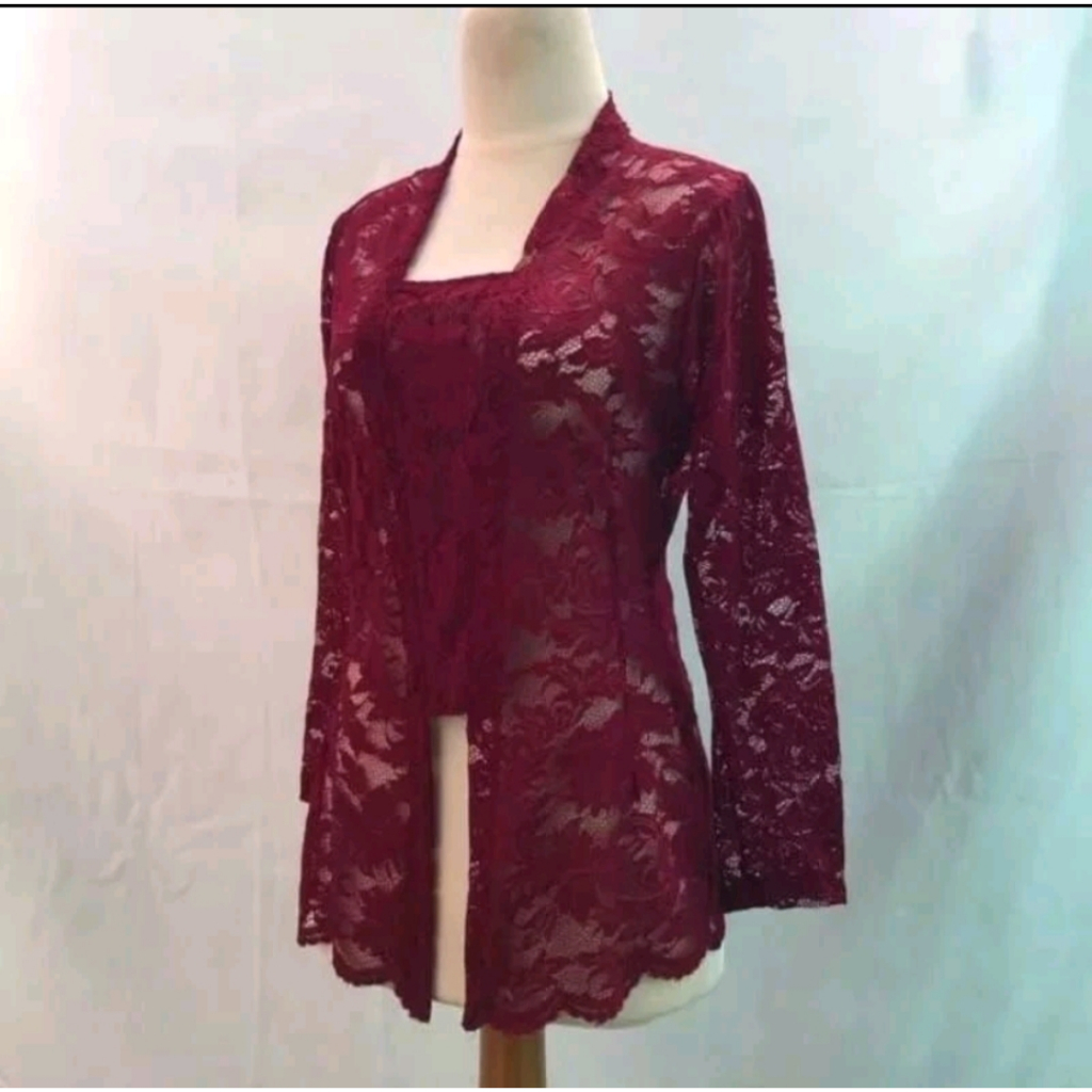 Jual Kebaya Bali Brokat Tulang jadi sofia / Kebaya Bali Brokat/ Kutu