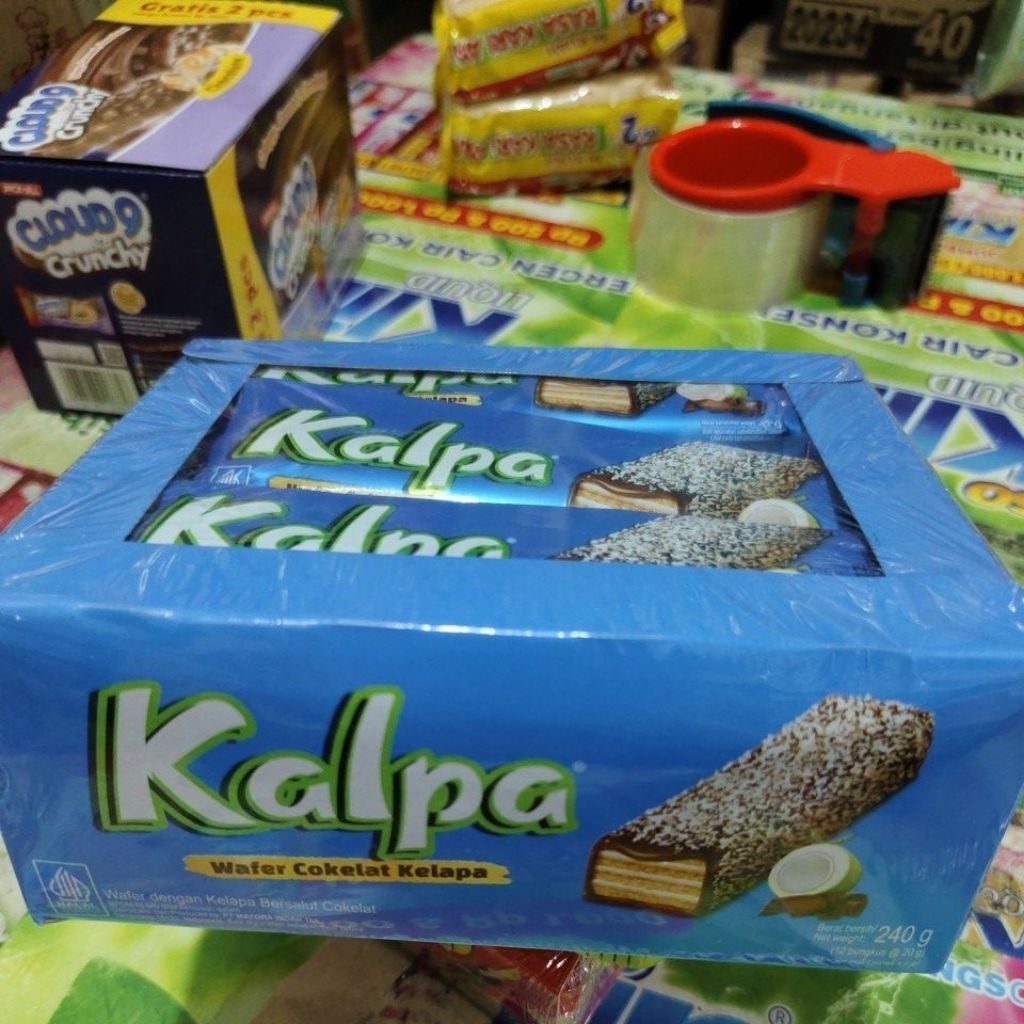Jual KALPA wafer cokelat kelapa 1 box isi 12pcs @ 20g | Shopee Indonesia