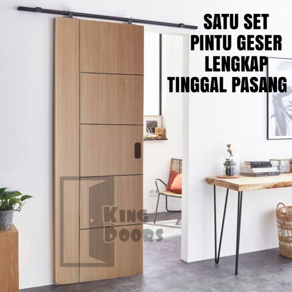 Jual pintu sliding geser | satu set pintu sliding tinggal pasang ...