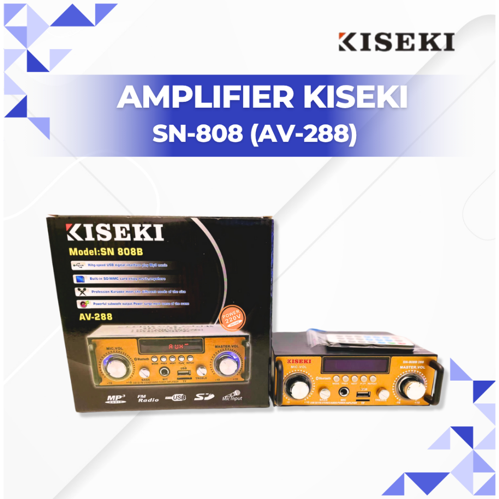 Jual KISEKI POWER AMPLIFIER SN-808B / AV-136 (AC/DC) / | Shopee Indonesia