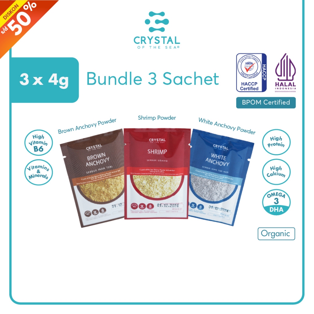 Jual Crystal of the Sea - Bundle 3 Food Powder Sachet (@4GR) | Bubuk ...