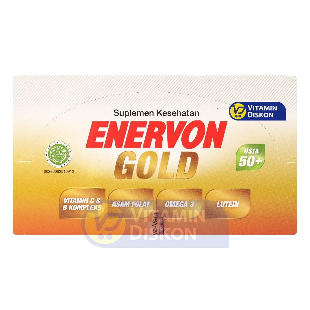 Jual ENERVON GOLD - 1 BOX ISI 10 STRIP | Suplemen Multivitamin ...