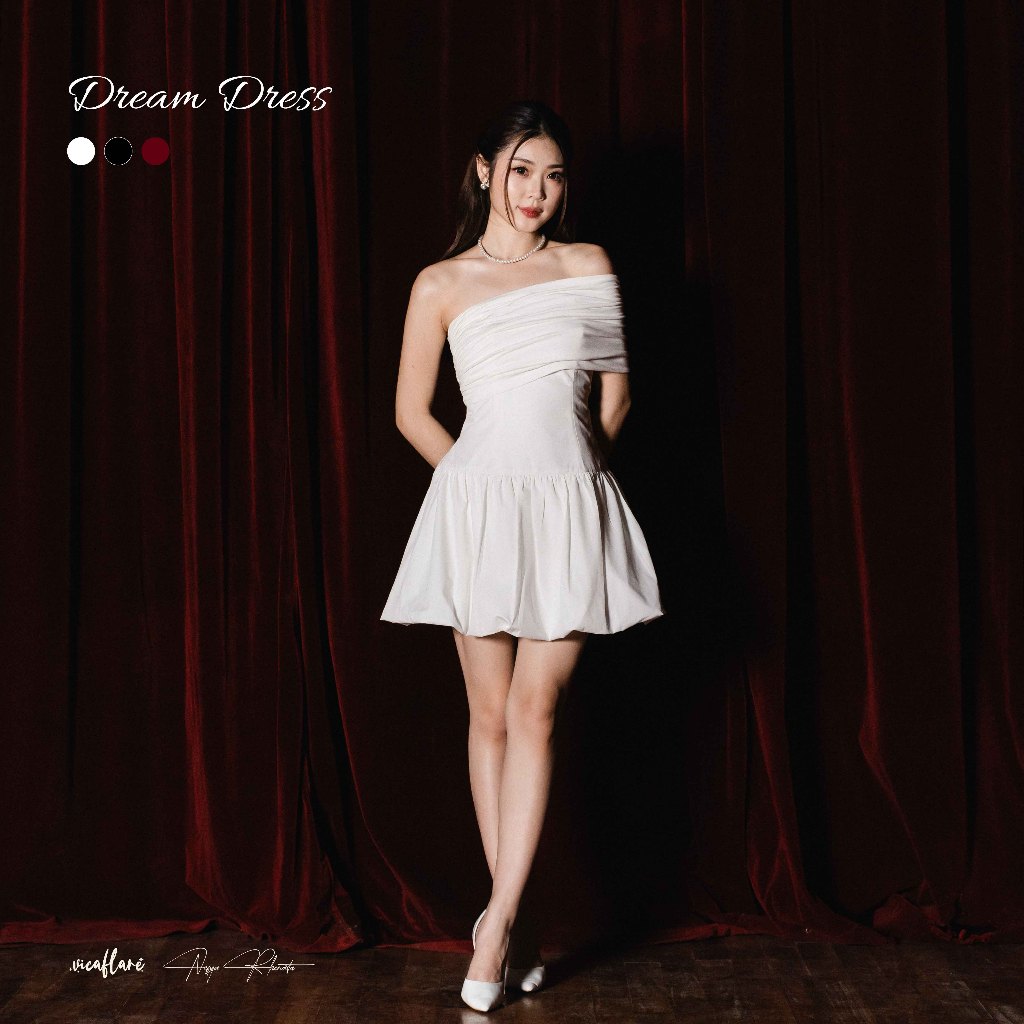 Jual Vicaflare x Nesya Rhenata - Dream Dress | Baloon Dress | Mini ...