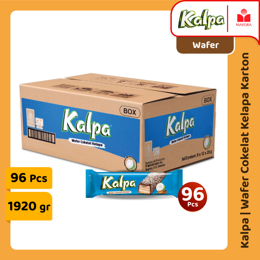 Jual 1 Karton Kalpa Wafer Cokelat Kelapa Box | Shopee Indonesia