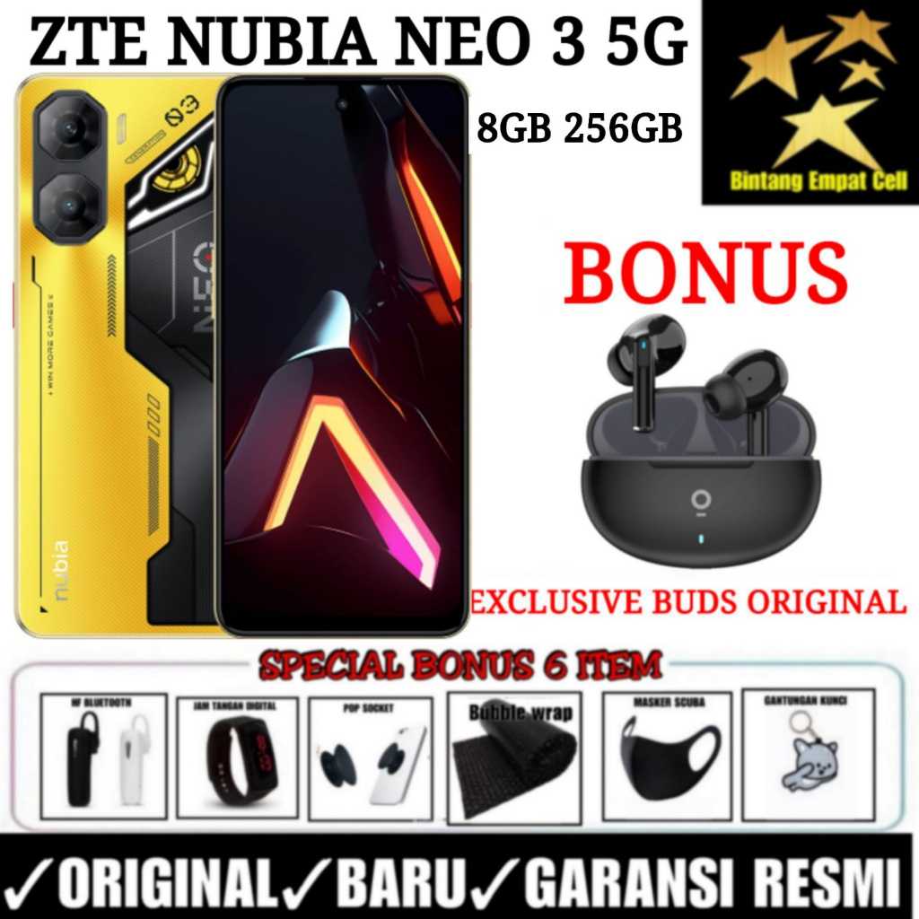 Jual ZTE NUBIA NEO GT 5G 8/256 NUBIA NEO 5G 8/256 GARANSI