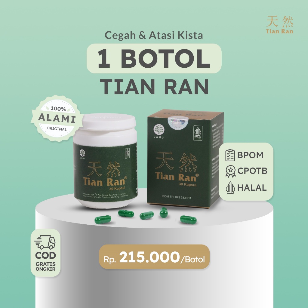 Obat Kista Herbal | Tian Ran | Kanker Kista Miom