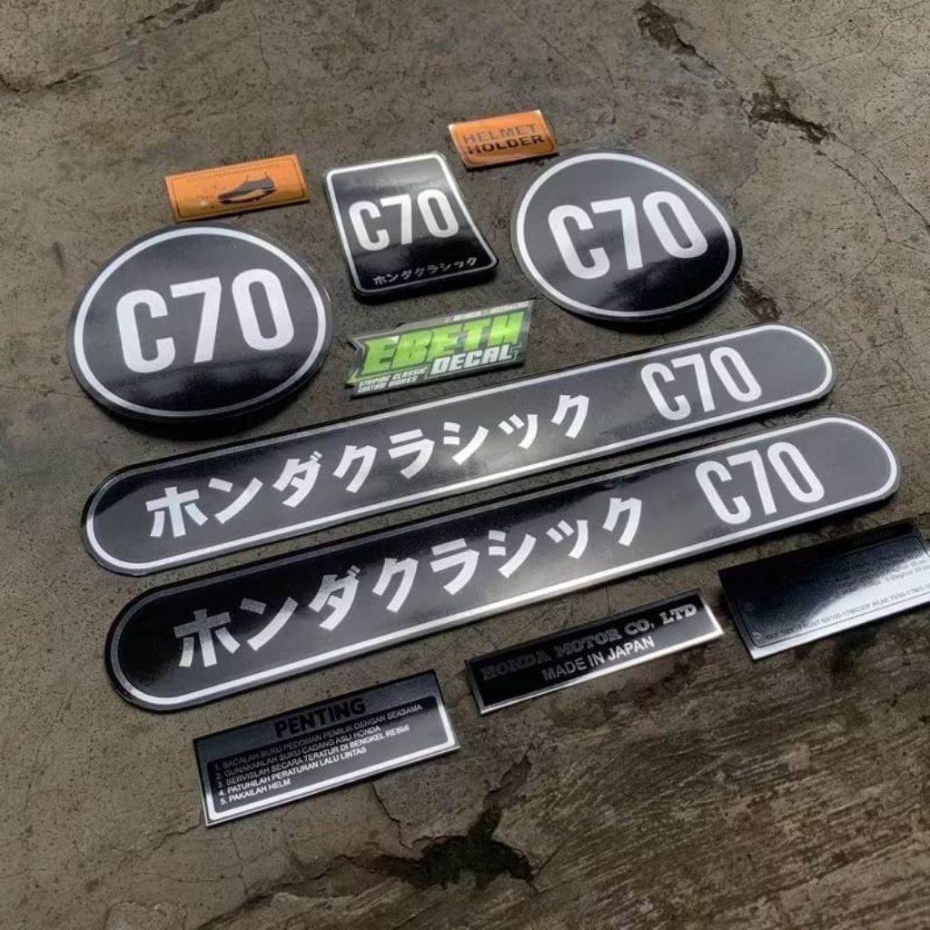 Jual striping sticker stiker Honda C70 Thailand premium | Shopee Indonesia