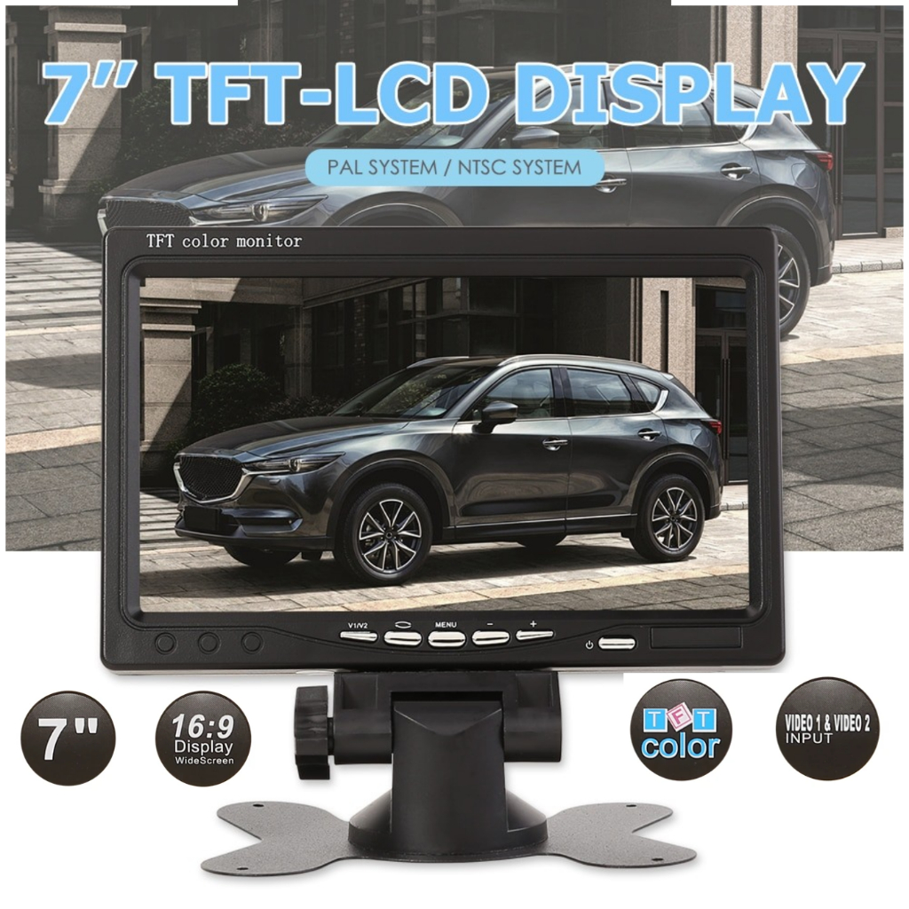 Jual PROMO Yoelbaer Layar Monitor Mobil 7 Inch Car Digital Display TFT ...