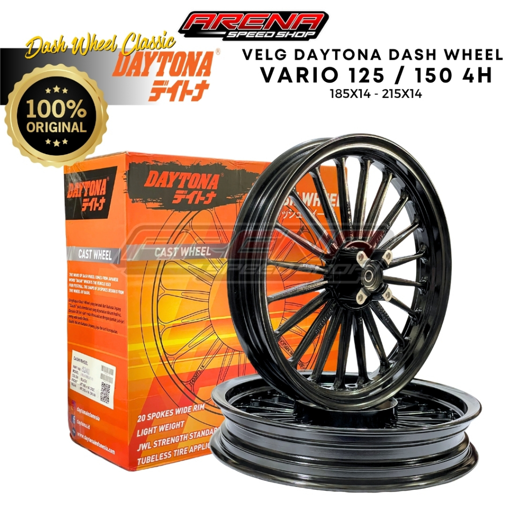 Jual DAYTONA Velg Dash Wheel 185x14 & 215x14 Vario 125 - Velg Racing ...