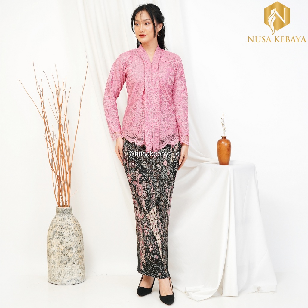 Jual Nusa_Kebaya Setelan Kebaya Widuri Model Kartini Bahan Brokat ...