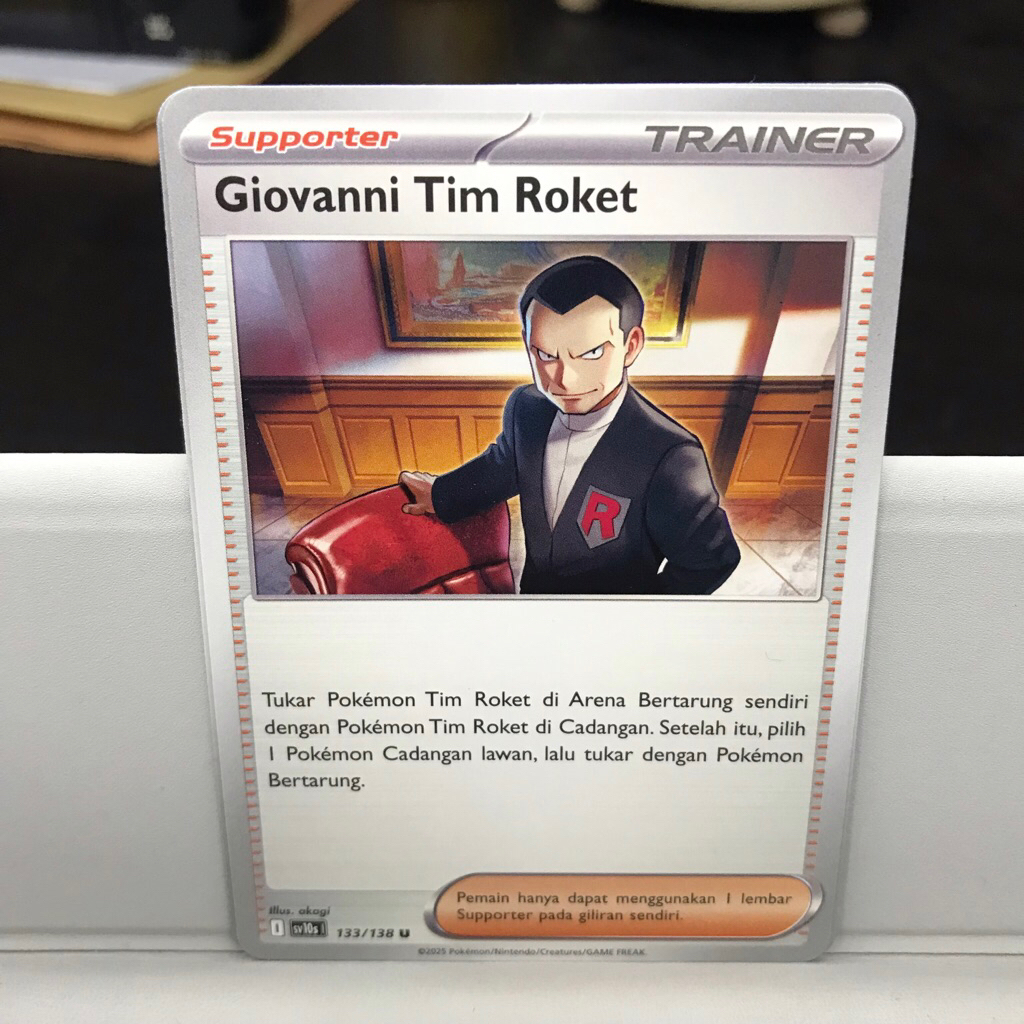Jual Giovanni Tim roket Trainer Kehadiran Juara kartu Pokemon Indones ...