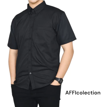 Kemeja Premium KEMEJA Lengan Pendek Distro Kemeja Polos AFFI COLECTION