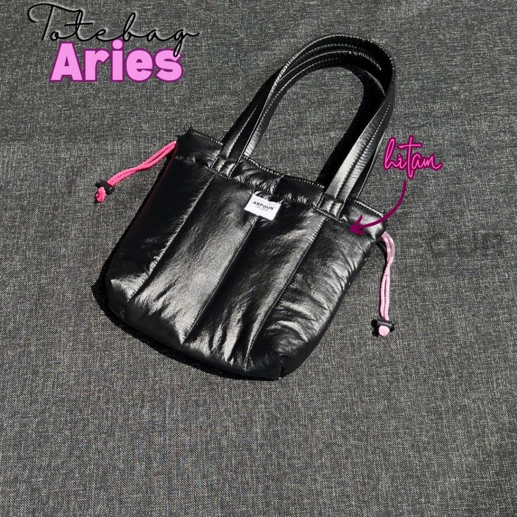 ARIES || Asfour Shoulderbag |  Tas Wanita Tasbahu Parasut Tas Pumpkin Shoulderbag Puffy Tas Kuliah
