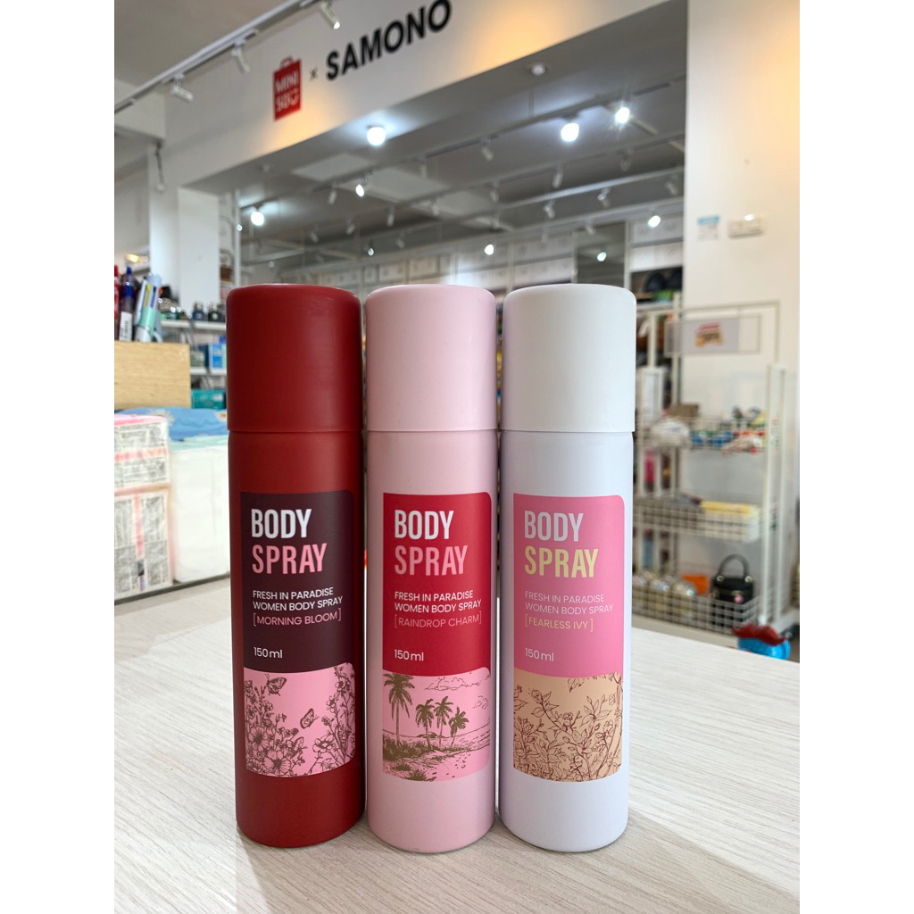 Jual MINISO WOMEN BODY MIST SPRAY FRESH IN PARADISE 150ml | Shopee ...