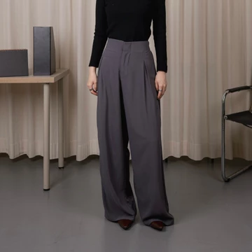 ASOKA Malary Pants 2150 Loosepants Wanita Celana Kulot Wanita Silky Pants