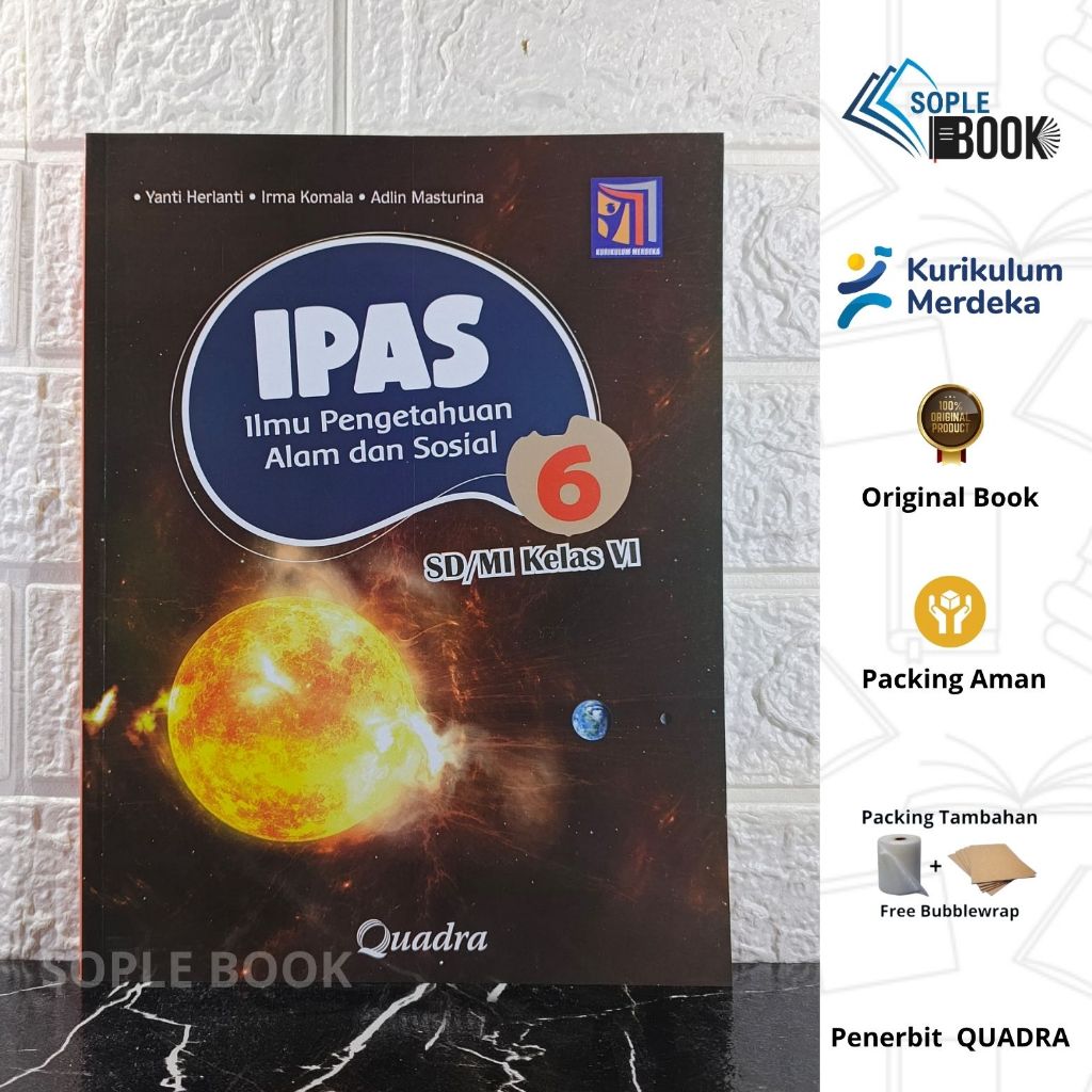 Jual Buku IPAS untuk SD/MI Kelas 6 " Ilmu Pengetahuan Alam dan Sosial ...