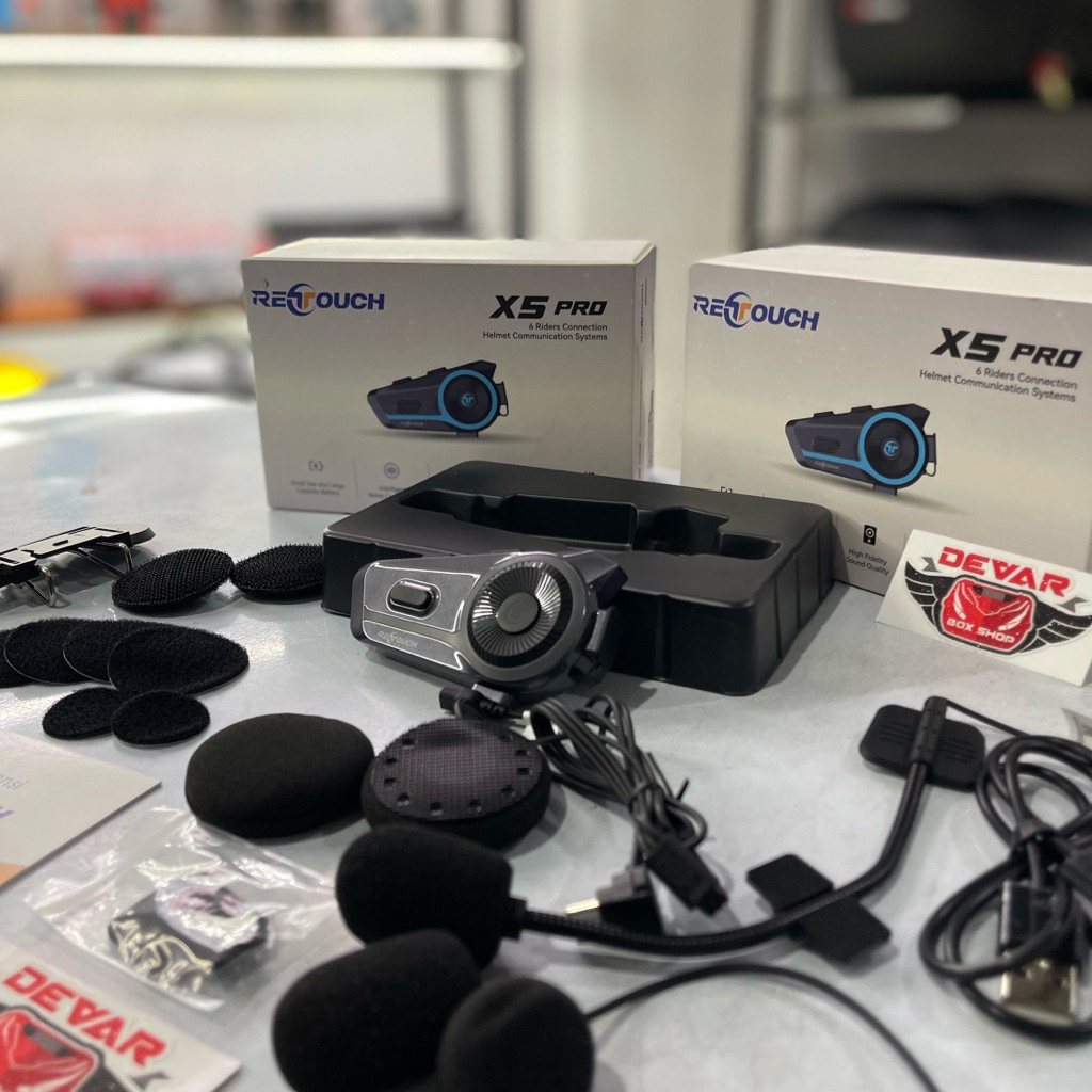 Jual Intercom Retouch X5 PRO - Interkom Helm Bluetooth Headset ...