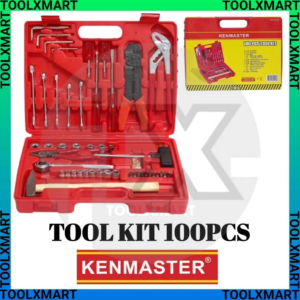 Jual Kenmaster ToolKit Tool Kit N2 100 Pcs - Alat Tukang Set Lengkap ...
