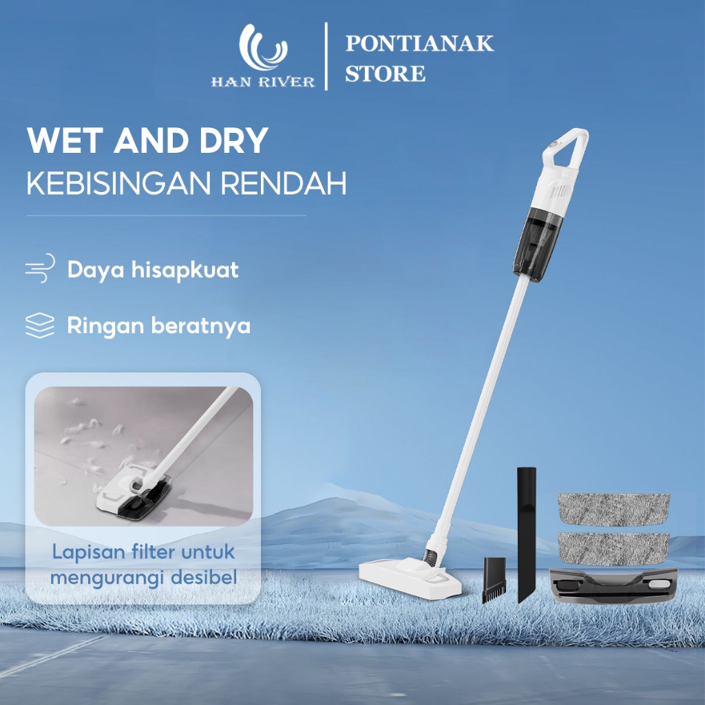 Jual [Pengiriman dari Pontianak]HAN RIVER Vacuum Cleaner Hisap Dan Pel