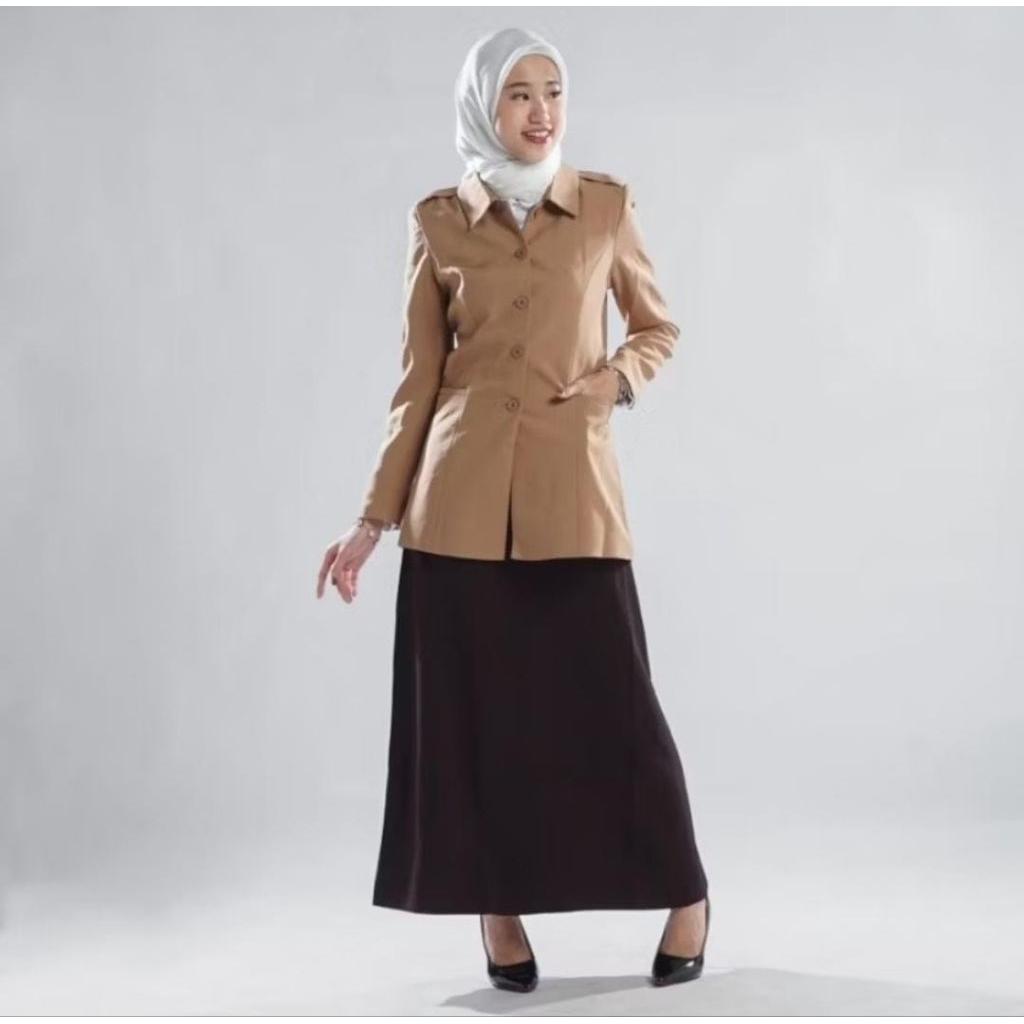 Jual Baju Seragam Pembina Pramuka Guru Wanita Set Rok dan Celana ...