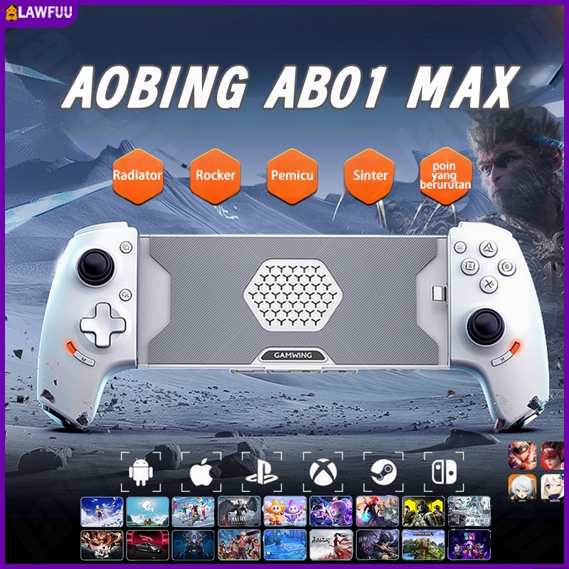 Jual Aobing AB01 Max Wireless Gamepad - Hall Effect Joystick for Mobile ...