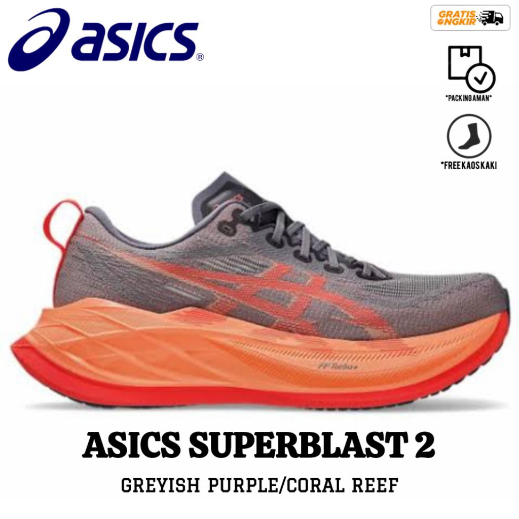 Jual Sepatu Running A5lC55 Superblast 2 Greyish Purple/Coral Reef ...