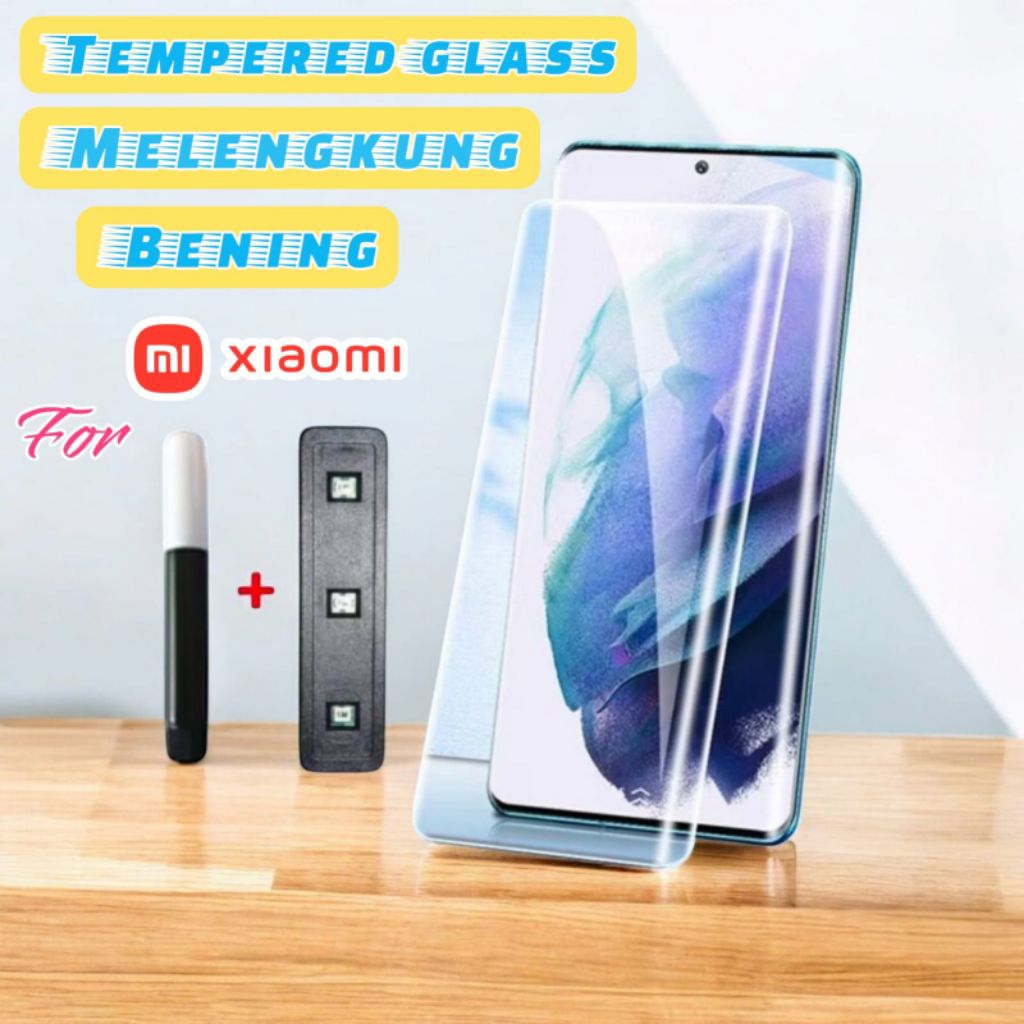 Jual Tempered Glass Curved Uv Clear Bening Xiaomi Redmi Note Mi 10 10s ...