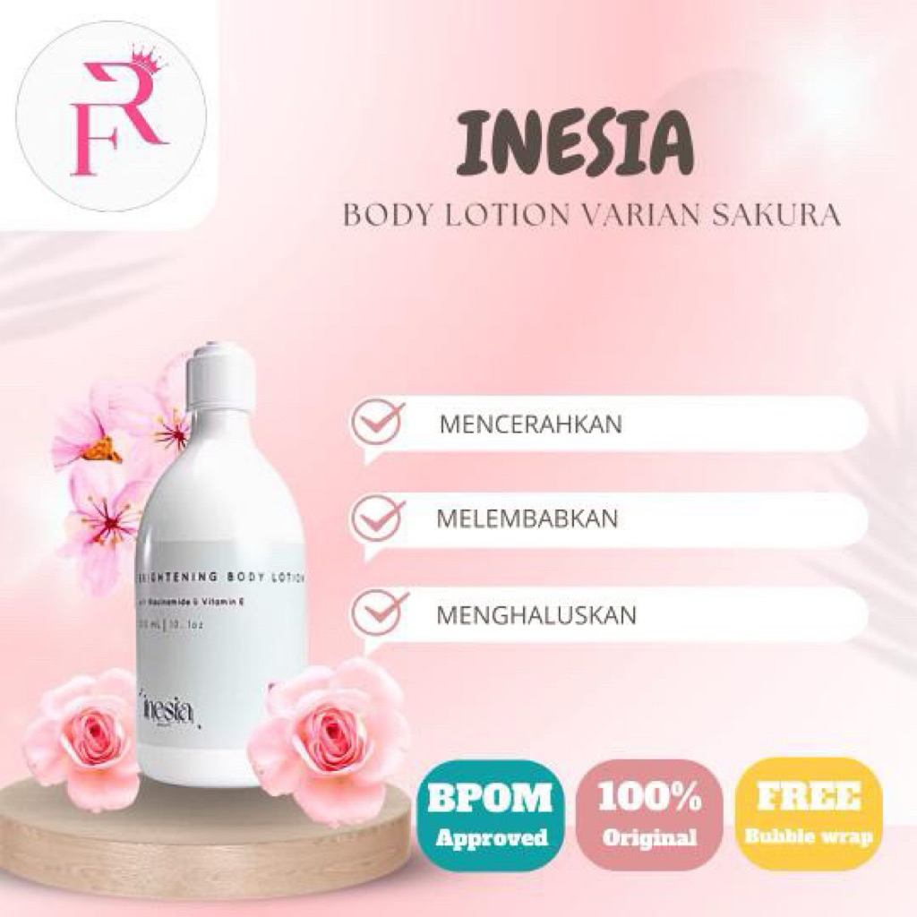 Jual inesia brightening body lotion niacinamide & vitamin e | Shopee ...