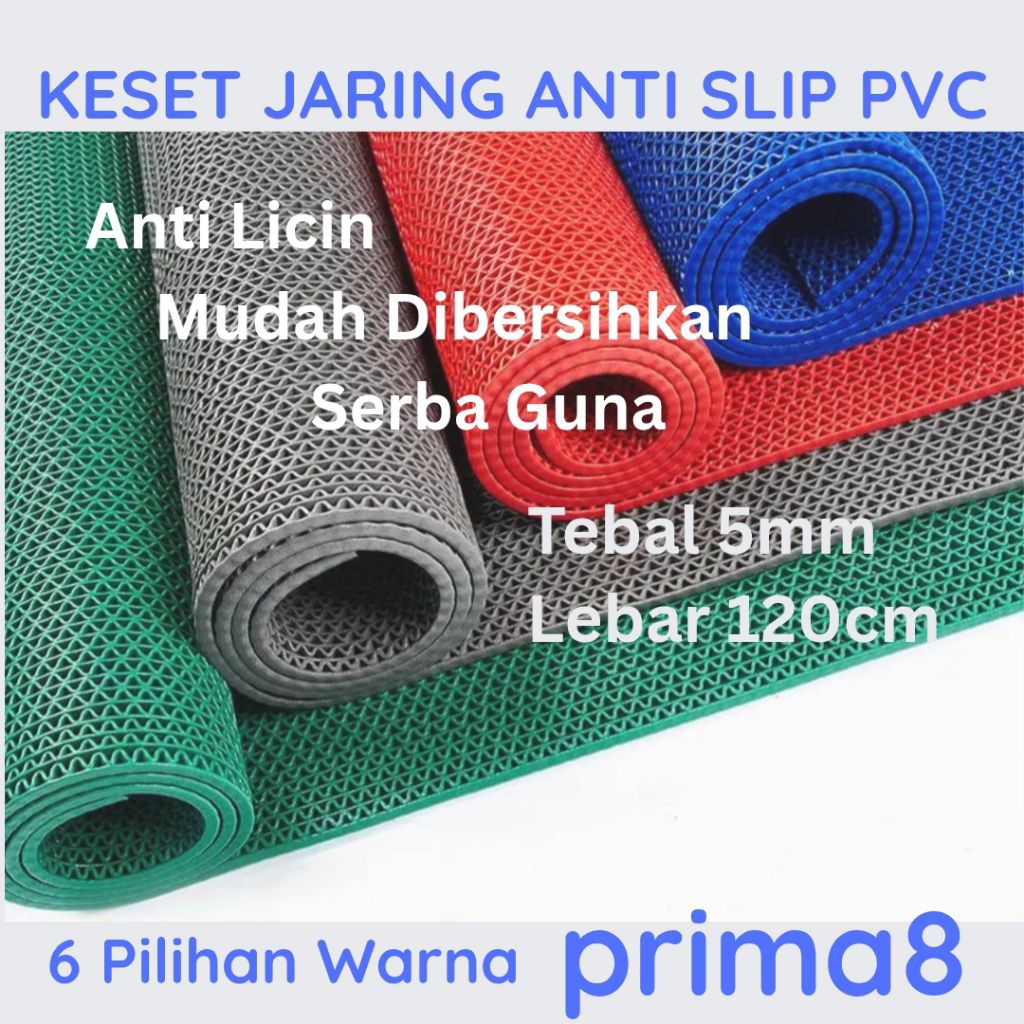 Jual Karpet Keset Jaring Anti Slip PVC Keset Kamar Mandi Lebar 120 Ecer ...