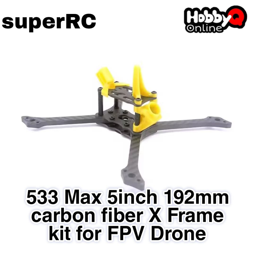 Jual Frame 5inch Drone FPV 533 MAX 5inch 192mm Carbon Fiber X-type ...
