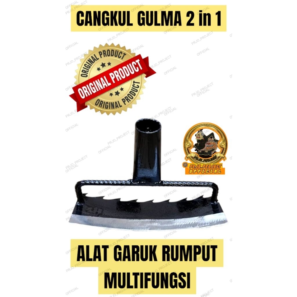 Jual Alat garuk rumput 2 in 1 cangkul gulma multifungsi baja asli ...
