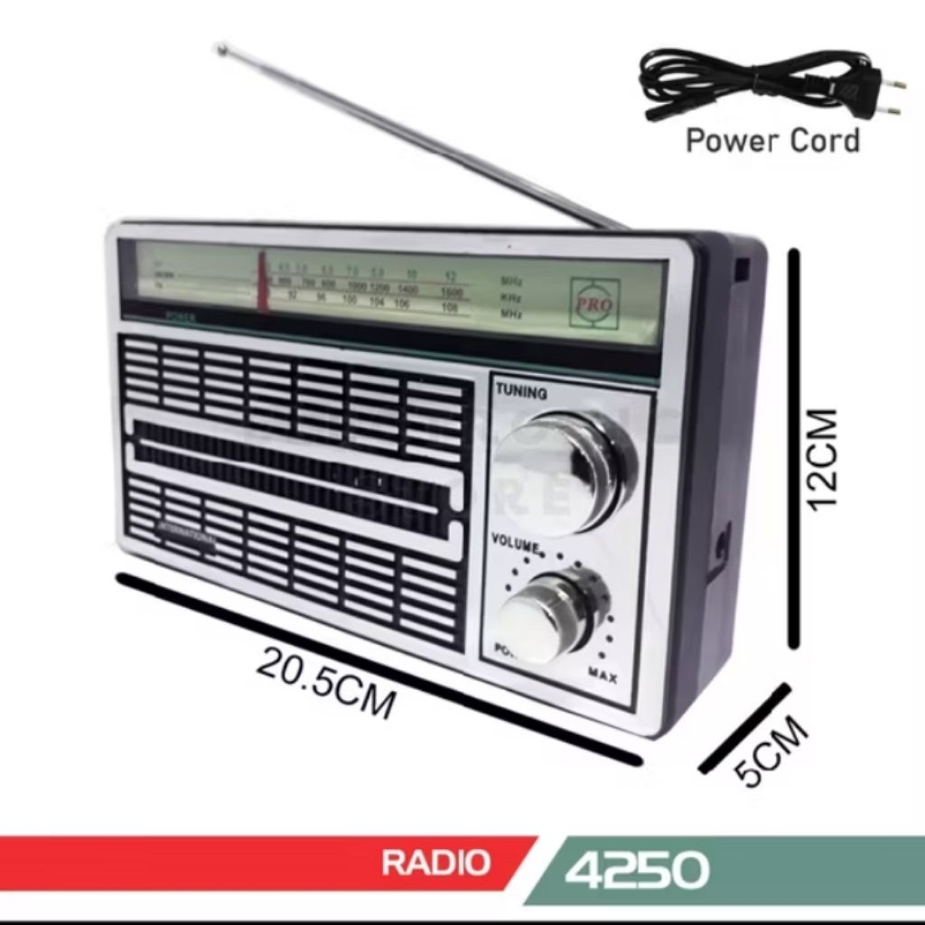 Jual 4250 radio internasional ac dc radio jadul fm am sw radio listrik ...
