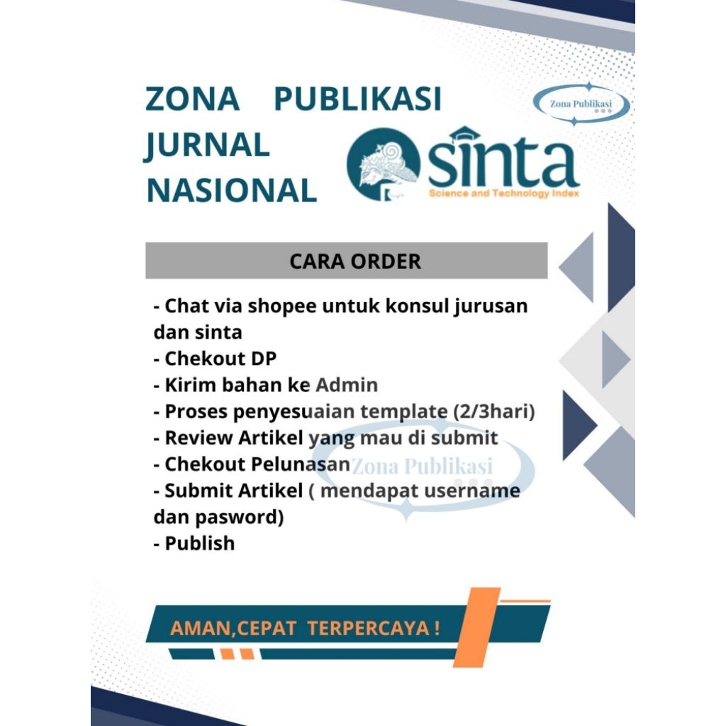 Jual Publikasi Jurnal Nasional Sinta dan Non Sinta Semua Bidang Ilmu ...