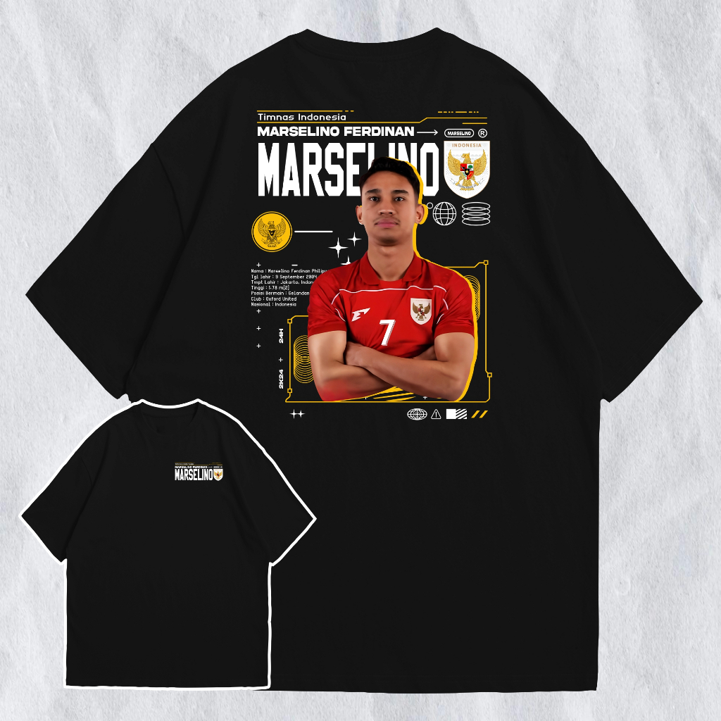 Jual Tshirt Kaos Official Timnas Indonesia 2025 Marselino Ferdinan ...