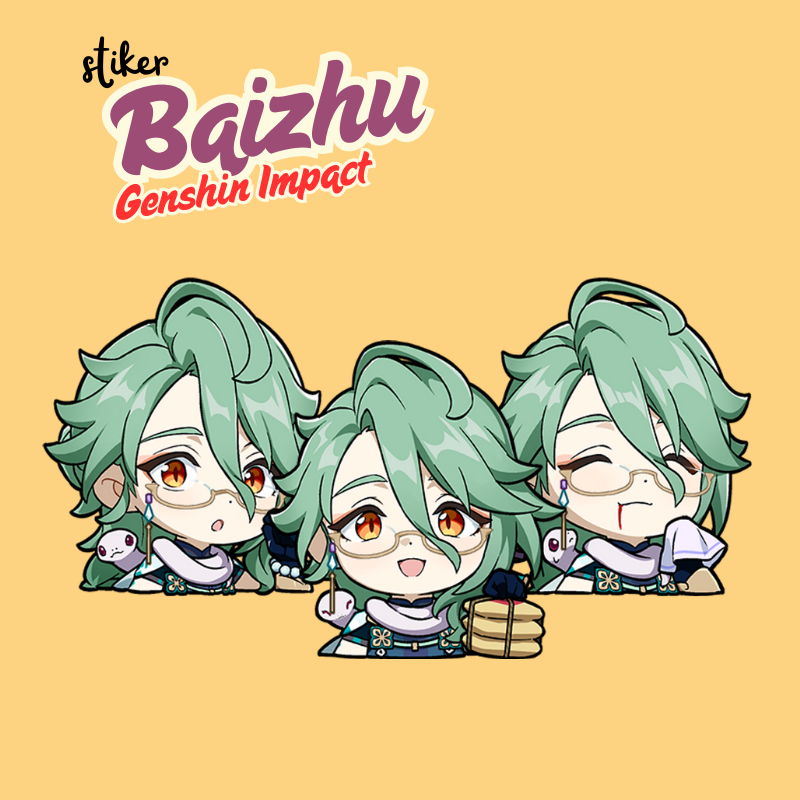 Jual Stiker Baizhu Genshin Impact | Sticker Baizhu Genshin Impact Vinyl ...